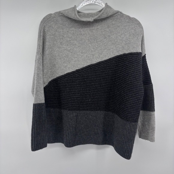 French Connection Color Block‎ Turtleneck Sweater, Women's Pullover, Size Small - Picture 3 of 5